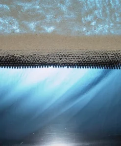 Ούτε τα λεπτά σωματίδια άμμου μπορούν να ξεφύγουν από τις τρίχες καουτσούκ σε σχήμα V