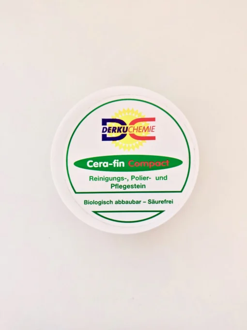 Cerafin compact, η οικολογική λύση για τον καθαρισμό μπρούτζινων, ασημικών, κεραμικών εστιών, βιοδιασπώμενο σε στερεά μορφή. Συσκευασία 500 γραμμαρίων