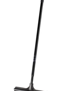 V7 Super Broom, σκούπα καουτσούκ σε μαύρο χρώμα με τηλεσκοπικό κοντάρι